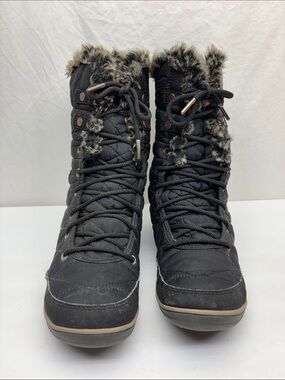 Columbia faux fur waterproof boots, size 8.5 women’s, box 81 CG